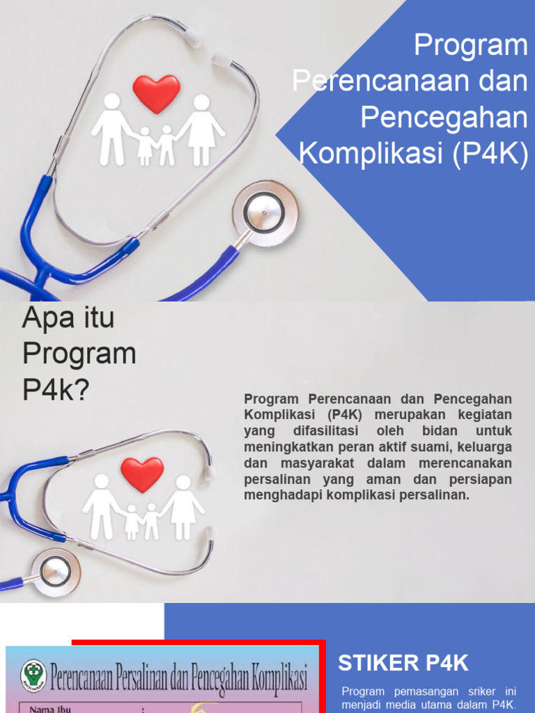 Stiker P4K untuk Ibu Hamil dan Keluarga | PDF | Pengembangan Diri ...