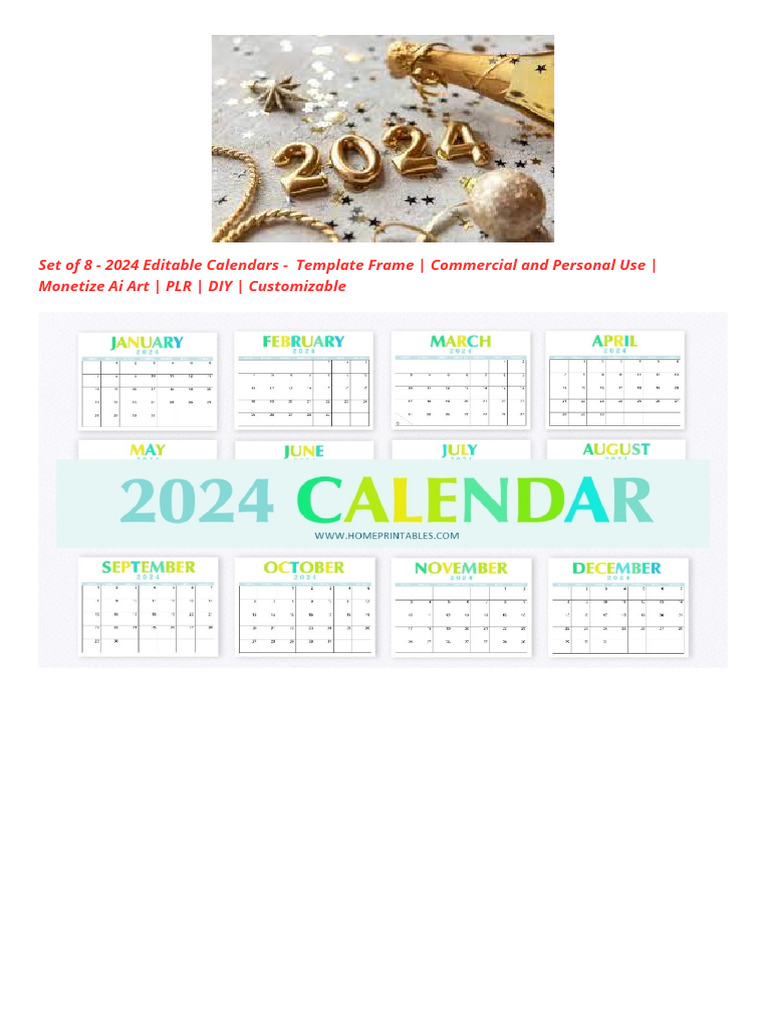 Commercial Calendar 2025 Template Canva 