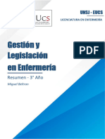 Resumen - Gestión y Legislación en Enfermería