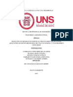 Selección de Pruebas Estadísticas, Procesamientos de Datos, Aplicación de Software de Hoja de Cálculo (Excel) y Statgraphics Centurion