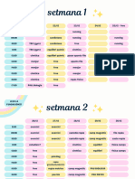 Horario Escolar Libreta Pegatinas Infantil Lila