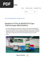 Raspberry Pi Pico & MAX6675 K-Type Thermocouple (MicroPython)