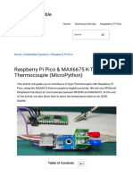 Raspberry Pi Pico & MAX6675 K-Type Thermocouple (MicroPython)