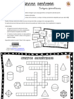 Crucigrama Cuerpos Geométricos