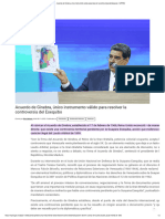 Acuerdo de Ginebra, Único Instrumento Válido para Resolver La Controversia Del Esequibo - MPPRE