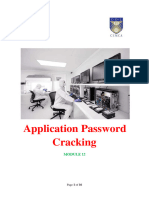 Module 012 Password Cracking