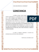 Constancia de Pernotación en CC NN