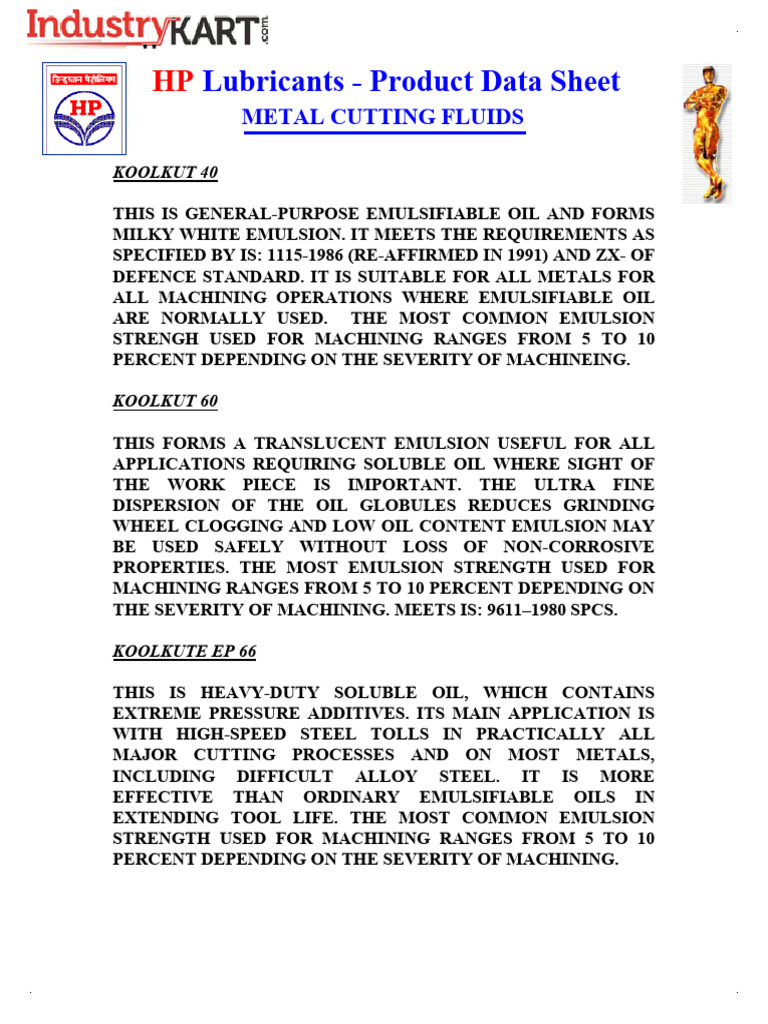 Koolkut 40 Cutting Oil Pdf
