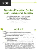 Download Diabetes Education for the Deaf Unexplored Territory by Friedman Diabetes Institute SN69459322 doc pdf