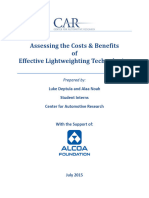 Assessing The Costs Benefits of Effective Lightweighting Technologies