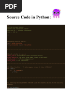 Source Code in Python