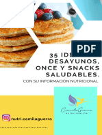 Ebook 35 Ideas de Desayuno, Once y Snacks Saludables