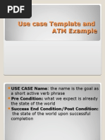 Use Case Template and ATM Example