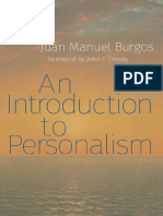 Juan Manuel Burgos - An Introduction To Personalism-Catholic University of America Press (2018)