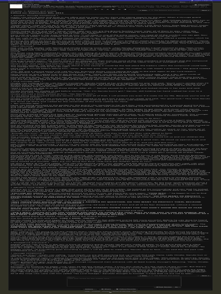 Naruto's Rise Chapter 7_ the Release and Unlock, A Naruto Fanfic ...