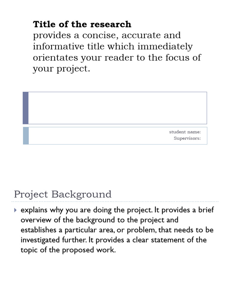 How To Do Grad-Project - Presentation Template | Download Free PDF ...