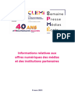 Offres Numériques 34e Éditions de La Semaine de La Presse Et Des Médias ...