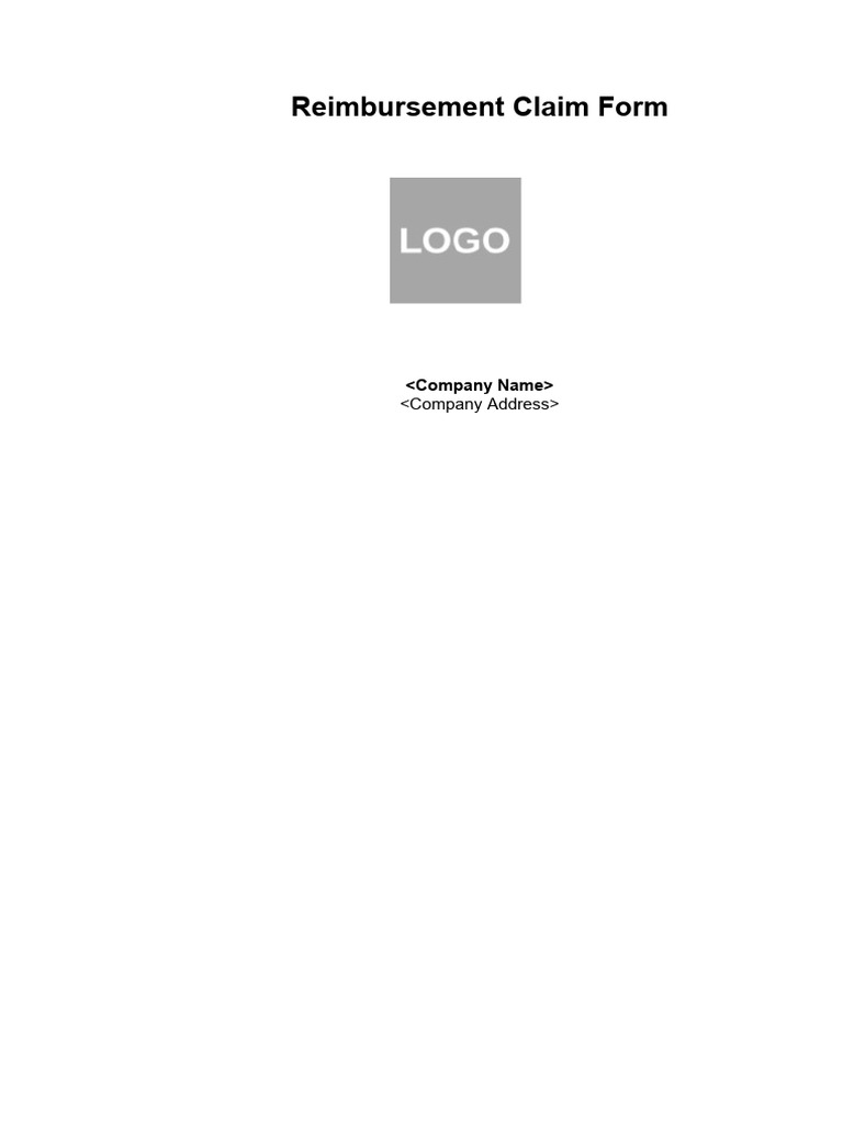 Reimbursement Claim Form | PDF