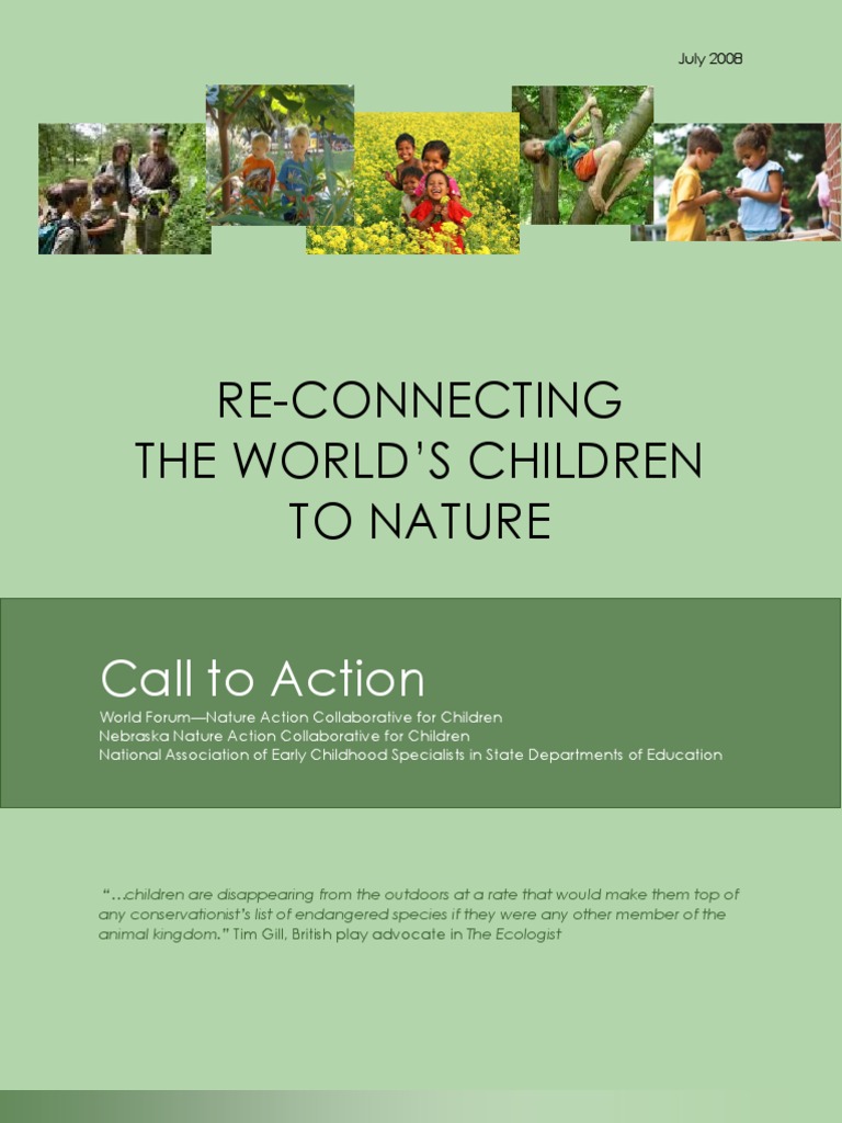 Re-Connecting The World's Children To Nature | PDF | Learning | Science