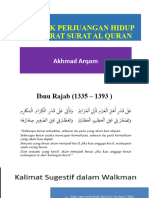 Petunjuk Perjuangan Hidup Dari Surat Al Quran BQ Sragen
