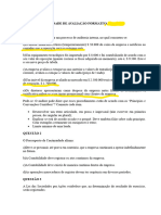 Atividade de Avaliação Formativa