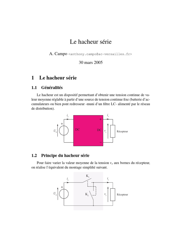 Le Hacheur Serie | PDF