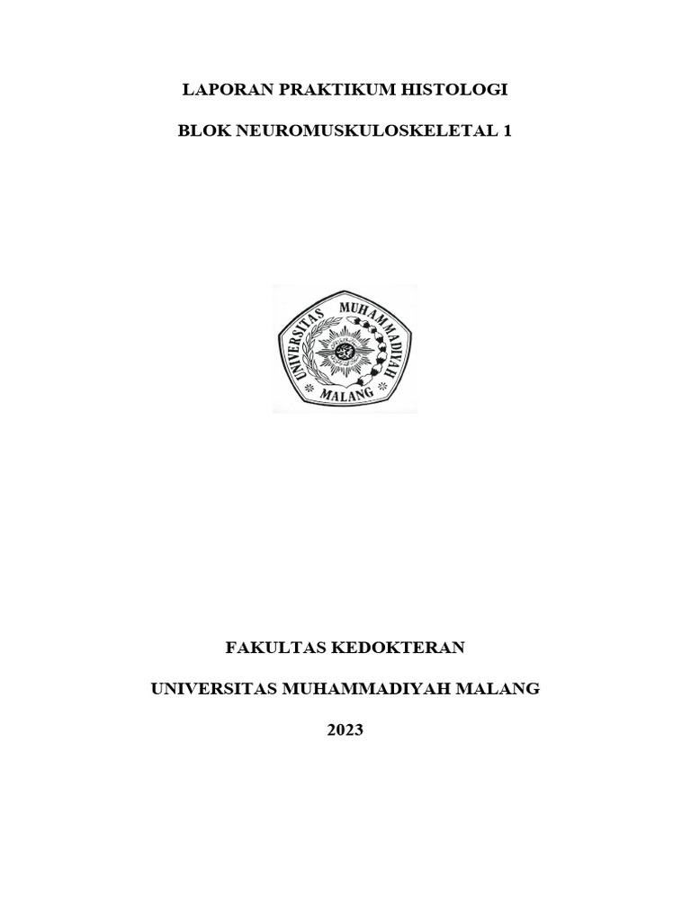 Laporan Praktikum Histologi Pertemuan 2 Nms 2023 Pdf