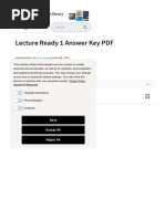 Lecture Ready 1 Answer Key PDF - PDF - Pen - Lecture