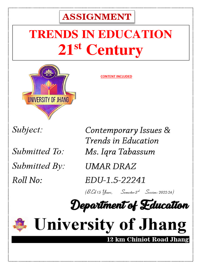 Trends in 21st Century Education | PDF | Educational Technology ...