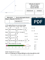 KIỂM TRA GK1 LỚP 2 