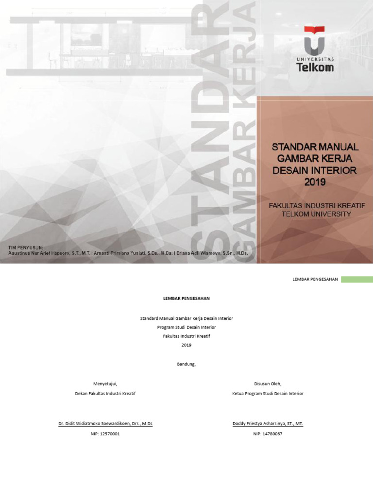 Standar Gambar Kerja Desain Interior | PDF