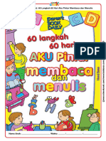 Buku Kerja (Workbook) : 60 Langkah 60 Hari Aku Pintar Membaca Dan Menulis