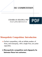 UNIT V III - Monopolistic Competition
