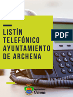 Teléfonos y Ext. Ayto Archena