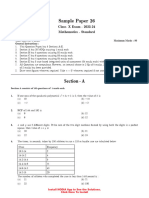 MATH Sample Paper 26 Unsolved