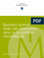 Business School - Rester Des Champions Dans La Competition Internationale