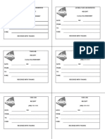 Cab Receipt Template