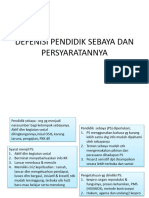 Defenisi Pendidik Sebaya Dan Persyaratannya