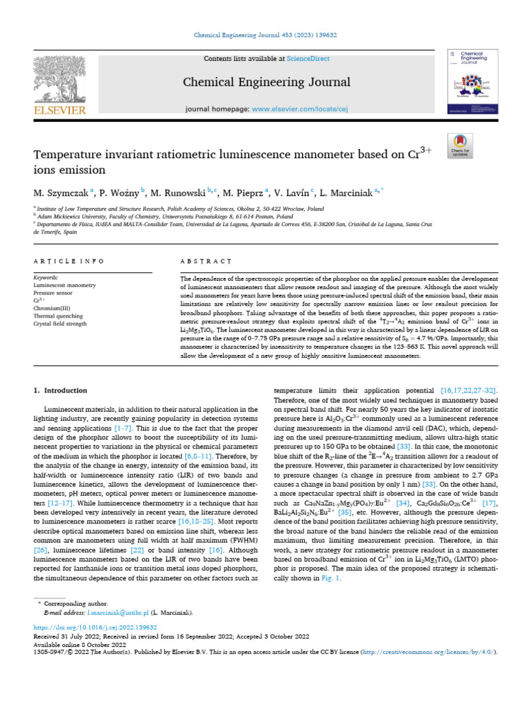 Manometer Jurnal PDF Emission Spectrum X Ray Crystallography