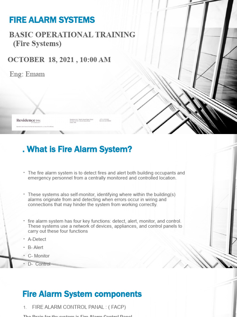 Fire Alarm System | PDF | Sensor | Equipment