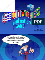 Countries Game PPT Fun Activities Games Games 54404