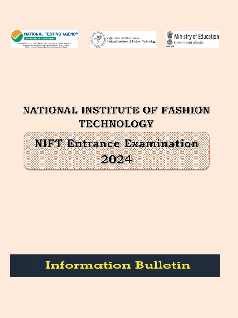 NIFT 2024 Entrance Exam Guide | PDF | Identity Document | Disability, image size:768x1024
