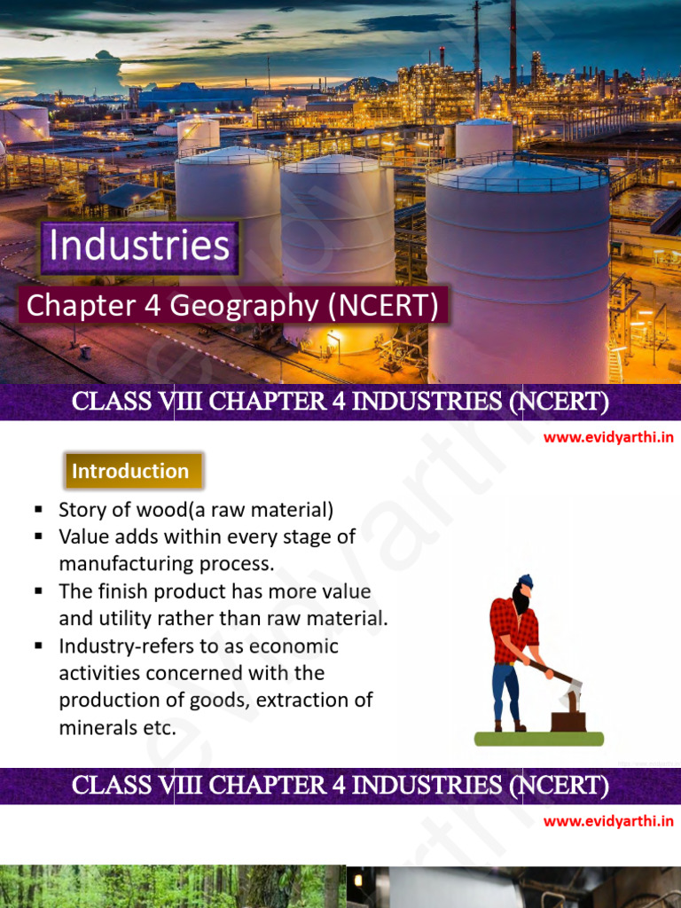 Notes Class 8 Geography Chapter 4 | PDF | Textiles | Cotton