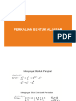 Perkalian Bentuk Aljabar