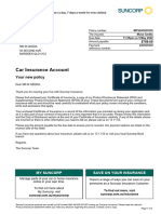 Suncorp Car New Policy Account MPS043951839