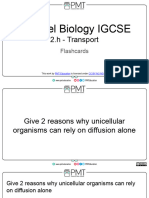 Flashcards - 2h Transport - Edexcel Biology IGCSE