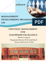 IIM Lucknow: Management Development Programme ON