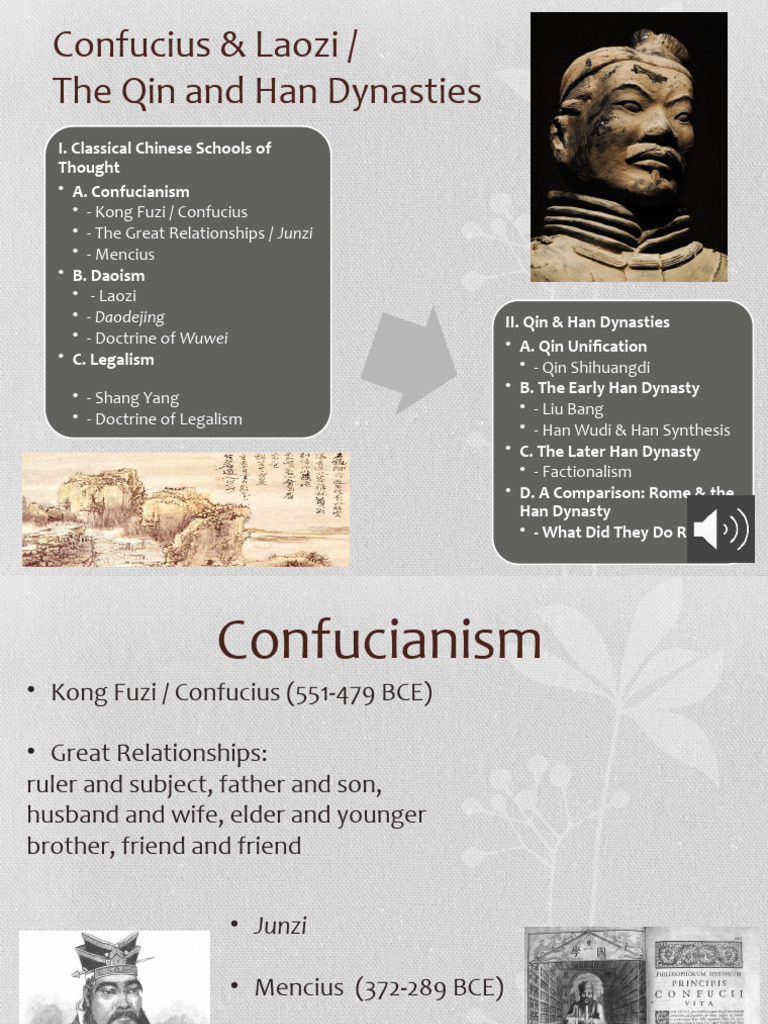 Lecture 16 Confucius Laozi Qin Han Audio SHOW | PDF