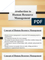 Unit 1 Inroduction To HR