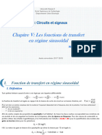 CH5 Les Fonctions de Transfert en Régime Sinusoidal